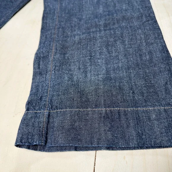 Ann Taylor Jeans Women's 12 Wide Leg Crop 100% Cotton High Rise - Picture 5 of 9